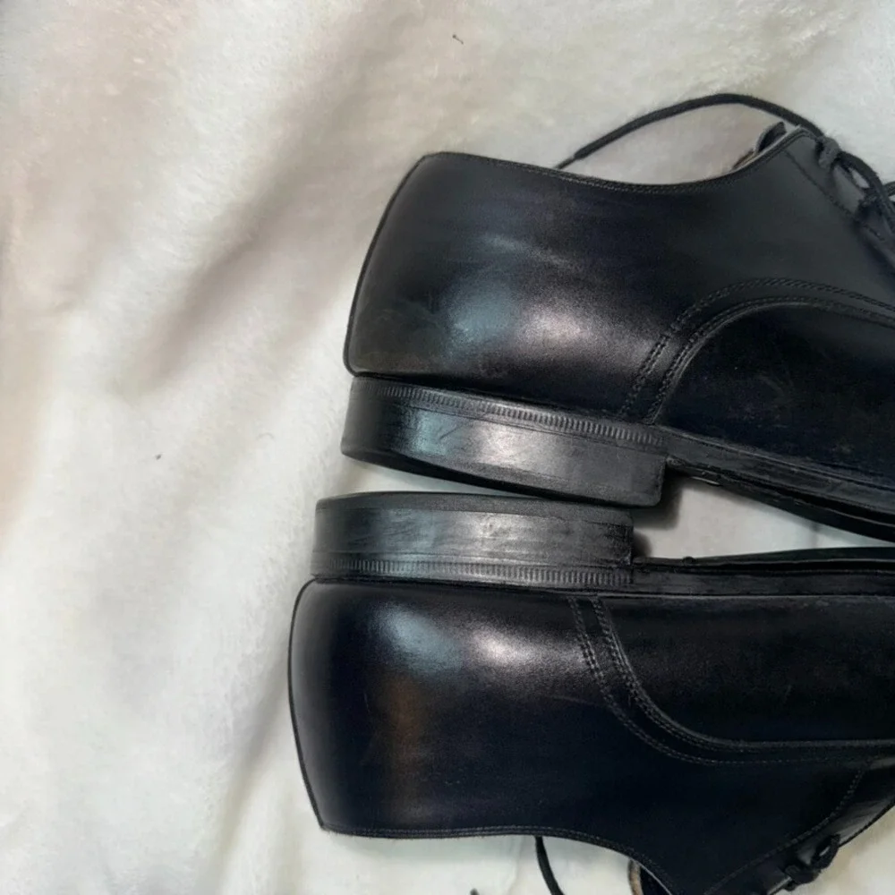 Magnanni Mens Lace-up Black Leather Dress Shoes Sz 11.5 M Made in Spain